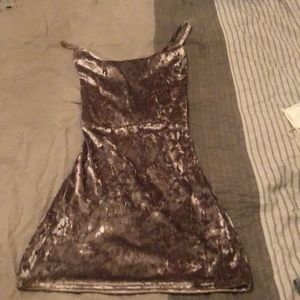 Velvet mini dress